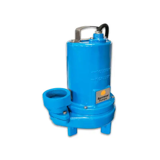 a blue submerst with a handle on it