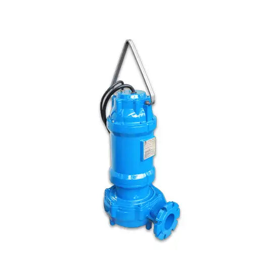 a blue valve with a black handle on a white background