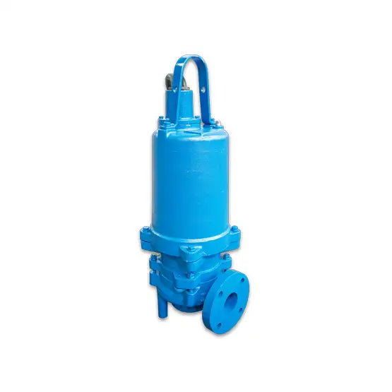 a blue valve on a white background